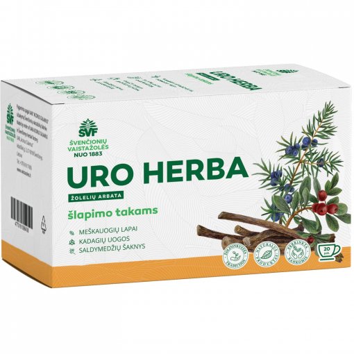 Šlapimo takams Žolelių arbata URO HERBA, 1,5 g 20 vnt. | Mano Vaistinė