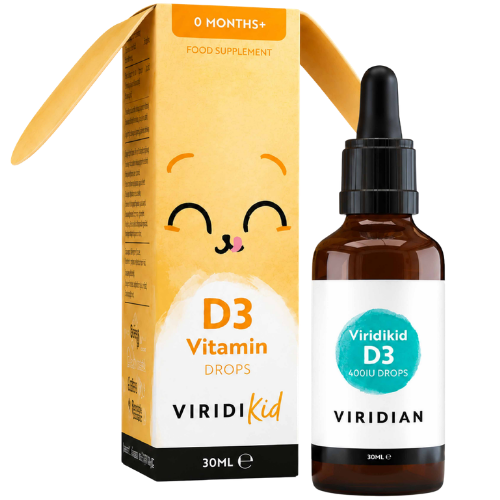 Vaikams nuo gimimo. 2 mėn. kursas Vitamino D3 lašai VIRIDIAN VIRIDIKID 400 TV, 30 ml | Mano Vaistinė Vaikams nuo gimimo. 2 mėn. kursas Vitamino D3 lašai VIRIDIAN VIRIDIKID 400 TV, 30 ml | Mano Vaistinė