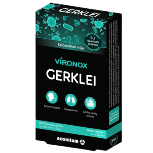 Gerklei VIRONOX, 20 tab. | Mano Vaistinė