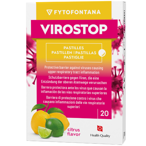 Apsauginis barjeras nuo virusų Nuo virusų citrinų skonio FYTOFONTANA VIROSTOP, 20 pastilių | Mano Vaistinė Apsauginis barjeras nuo virusų Nuo virusų citrinų skonio FYTOFONTANA VIROSTOP, 20 pastilių | Mano Vaistinė