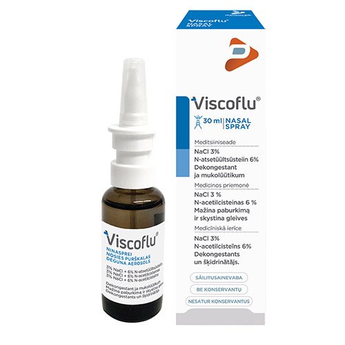 Viscoflu Nasal Spray nosies purškalas 30ml N1 | Mano Vaistinė