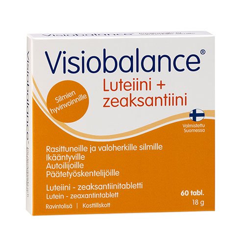 Maisto papildas akims, su mėlynėmis ir liuteinu Visio Balance tabletės, N60 | Mano Vaistinė