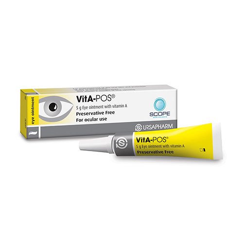 Preparatas akims Vita-Pos akių tepalas, 5 g | Mano Vaistinė