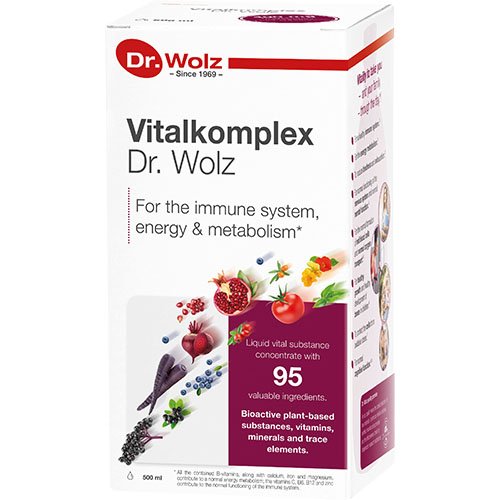 Vitaminai visai šeimai Dr. Wolz Vitalkomplex koncentruotas skystis 500ml | Mano Vaistinė