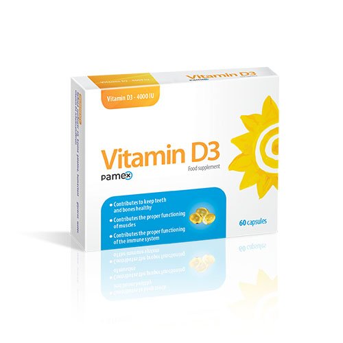 Vitamin D3 4000 IU kapsulės N60 | Mano Vaistinė