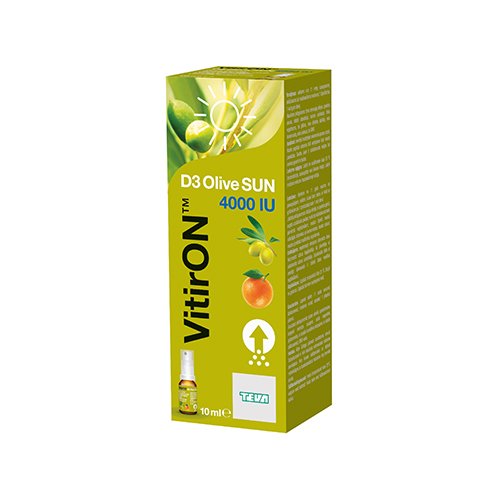 Vitaminai ir mineralai VitirON D3 Olive Sun 4000IU purškalas 10ml N1 | Mano Vaistinė