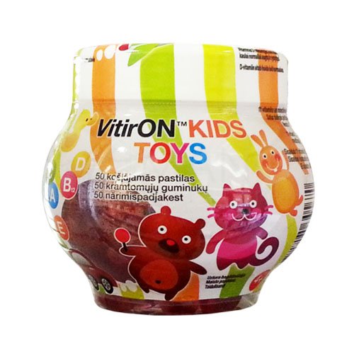 Maisto papildas vaikams Vitiron Kids Toys kramtomieji guminukai vaikams, N50 | Mano Vaistinė
