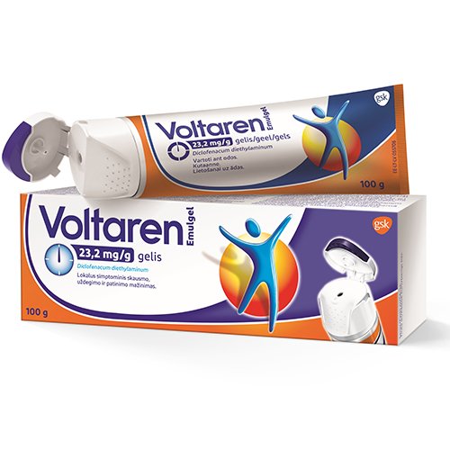 Voltaren emulgel 23,2mg/g gelis 100g | Mano Vaistinė