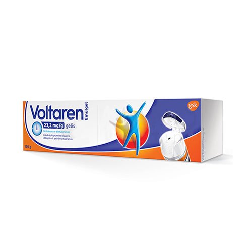 Voltaren emulgel 23,2mg/g gelis 150g  | Mano Vaistinė