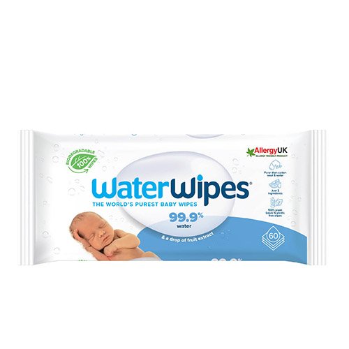 WaterWipes drėgnos servetėlės kūdikiams, 60 vnt. | Mano Vaistinė