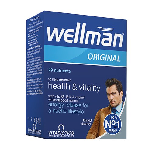 Maisto papildas vyrams WELLMAN Original, 30 tablečių | Mano Vaistinė