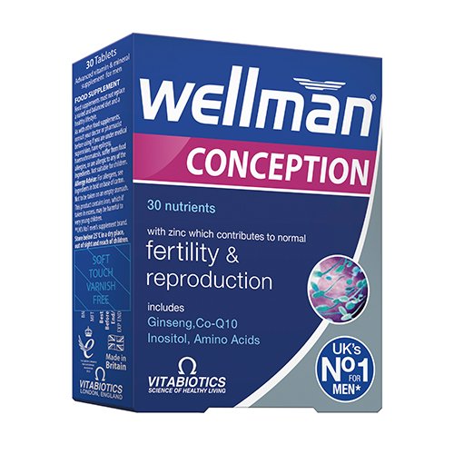 Maisto papildas vyrams WELLMAN Conception, 30 tablečių | Mano Vaistinė