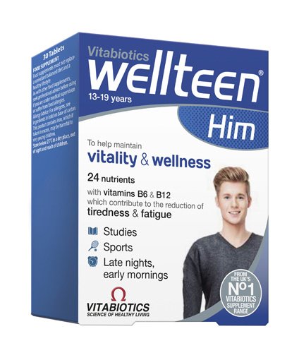 Supplements for teenagers Wellteen Him Tablets, N30 | Mano Vaistinė