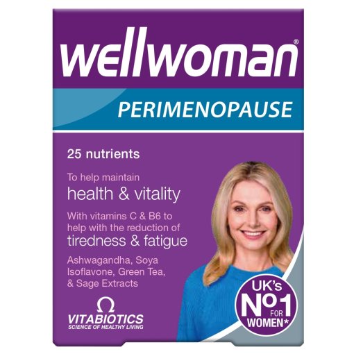 Moterims perimenopauzės laikotarpiu WELLWOMAN PERIMENOPAUSE, 30 tab. | Mano Vaistinė