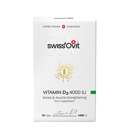 Vitaminas D3 SWISSOVIT 4000IU, 30 kapsulių | Mano Vaistinė