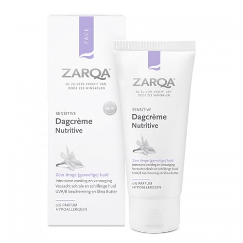 ZARQA Sensitive maitinamasis dieninis veido kremas 50ml | Mano Vaistinė