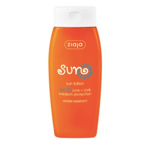 Apsauga nuo saulės ZIAJA Sun Line vandeniui atsparus losjonas nuo saulės SPF 20, 150 ml | Mano Vaistinė