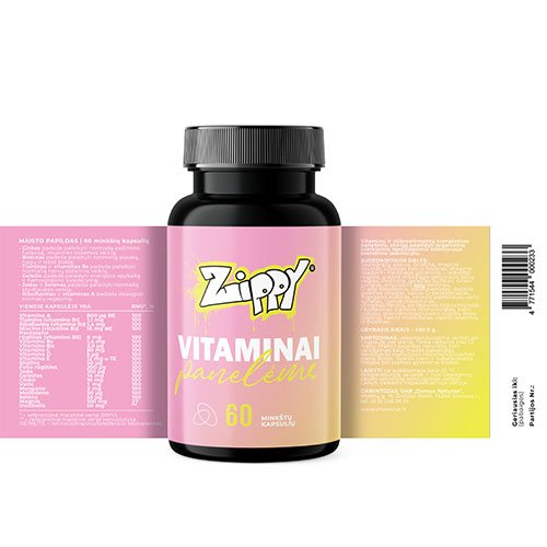 Zippy vitaminai panelėms kapsulės N60 | Mano Vaistinė