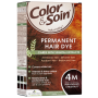 Color & Soin ilgalaikiai natūralūs plaukų dažai (4M), 135 ml