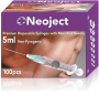 Švirkštai su adata Neoject ST 5 ml, užspaudžiami  23G, N100