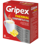 Milteliai geriamajam tirpalui GRIPEX THERMAL, 1000/100/12.2mg, 8 vnt.