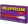 Skausmui, karščiavimui, uždegimui IBUPROM 400 mg, 10 tab.