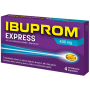 Skausmui, karščiavimui, uždegimui IBUPROM EXPRESS 400 mg, 4 kaps.