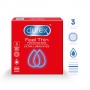 Prezervatyvai „Durex Feel Thin Extra Lubricated“, 3 vnt.  