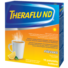 Milteliai geriamajam tirpalui nuo peršalimo THERAFLU ND, 10 vnt.