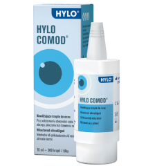 Drėkinamieji akių lašai HYLO COMOD,10ml