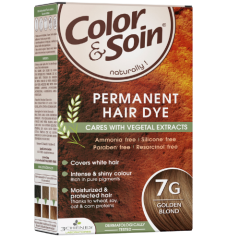 Ilgalaikiai plaukų dažai COLOR & SOIN, auksinė blondinė (7G), 135 ml Ilgalaikiai plaukų dažai COLOR & SOIN, auksinė blondinė (7G), 135 ml