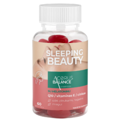 Grožiui ir miegui ACORUS BALANCE SLEEPING BEAUTY GUMMIES, 2,5 g, 60 guminukų