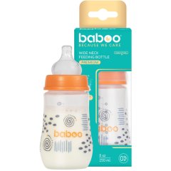 Antikolinis maitinimo buteliukas 3+ mėn BABOO,  250 ml