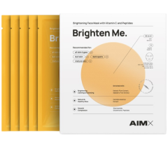 Greito poveikio skaistinanti veido kaukė AIMX BRIGHTEN ME, 5 vnt.