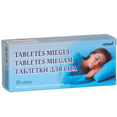  Miegui gerinti HERBIN 30 tablečių