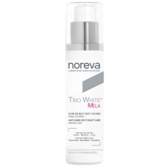 Naktinis veido kremas pigmentuotai odai NOREVA TRIO WHITE MELA, 50 ml