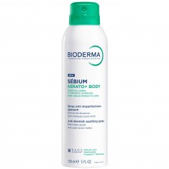 Raminamasis kūno purškiklis į aknę linkusiai odai BIODERMA SEBIUM KERATO+ BODY, 150 ml