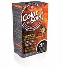 Color & Soin ilgalaikiai  plaukų dažai (4B), 135 ml