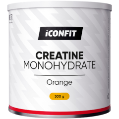 Apelsinų skonio kreatino monohidratas ICONFIT, 300 g.