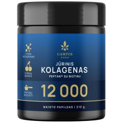 Vyšnių skonio jūrinis kolagenas 12 000 GAMTOS NAMAI, 210 g
