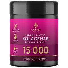 Kriaušių skonio hidrolizuotas kolagenas 15 000 GAMTOS NAMAI, 260 g