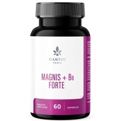 Nervų sistemai ir raumenims MAGNIS + B6 FORTE, 60 kaps.