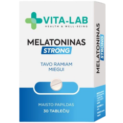 Melatoninas ELEVITA VITA-LAB STRONG, 30 tablečių