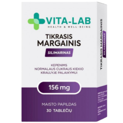 Tikrasis margainis, silimarinas ELEVITAS VITA-LAB 156 mg, 30 tablečių