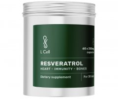 Trans resveratrolis L CELL 300mg, 60 kaps.