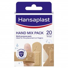Rankų pleistrų rinkinys HANSAPLAST, 20 vnt.