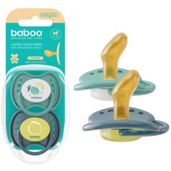 BABOO Calmy lateksinis ortodontinis čiulptukas, Lagoon Fiesta, 6+ mėn N2