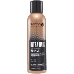 Savaiminio įdegio putos su atspalviu SIENNA X ULTRA DARK TINTED MOUSEE, 200 ml