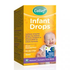 Colief Infant Drops laktazės lašai, 15ml