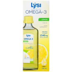 Lysi Omega-3, citrinų skonio žuvų taukai, 220 g